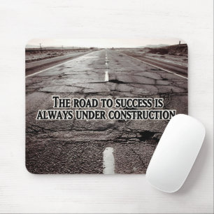 Mousepad "O caminho para o sucesso" Citação Inspiracional