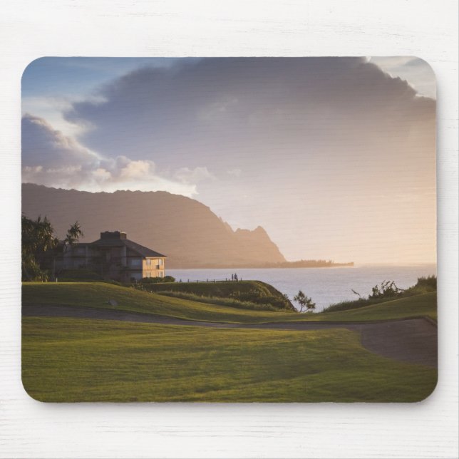 Mousepad O campo de golfe Makai em Princeville (Frente)