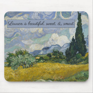 Mousepad O Campo de Trigo de Vincent van Gogh com CyPrensas
