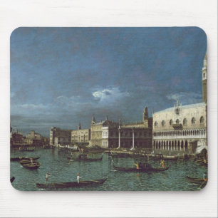 Mousepad O canal grande com a igreja de Santa Maria