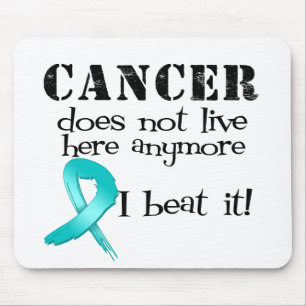Mousepad O câncer de ovário não vive aqui Anymore