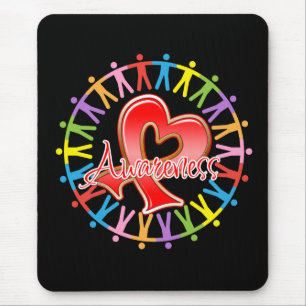 Mousepad O cancer de sangue une-se na consciência