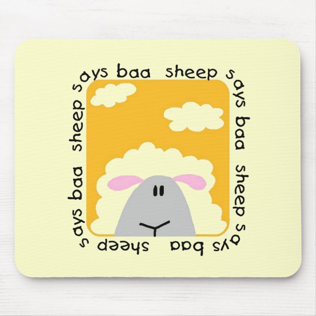 Mousepad O carneiro diz o camiseta e os presentes do Baa (Frente)