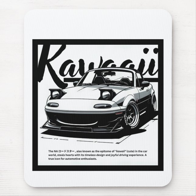 Mousepad o carro "KAWAAII" (Frente)