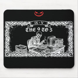 Mousepad O Cartão Tarot 9 to 5 | Esqueleto Corporativo Dive