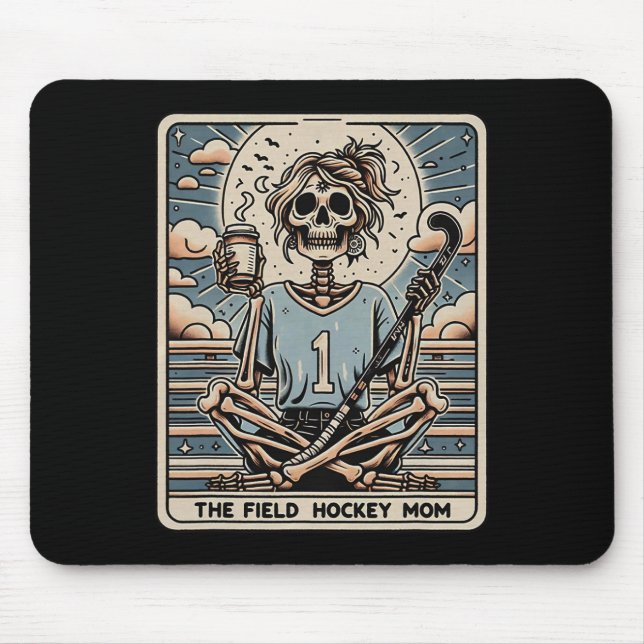 Mousepad O Cartão Tarrot da Mãe de Hóquei em Campo (Frente)