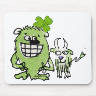 Mousepad O Cartoon De Dia de São Patrício Cortado Cria O Bl