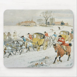 Mousepad O casamento da madeira de Diana: retorno da igreja