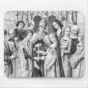 Mousepad O casamento de Henry VI e de Margaret de Anjou