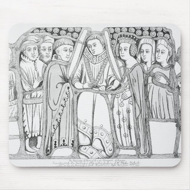 Mousepad O casamento de Henry VI e de Margaret de Anjou (Frente)