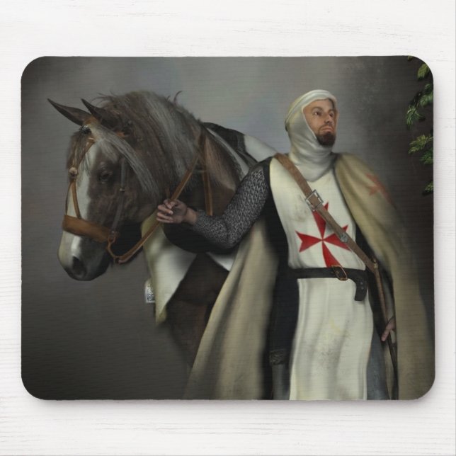 Mousepad O cavaleiro templar (Frente)
