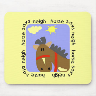 Mousepad O cavalo diz o camiseta e os presentes do Neigh