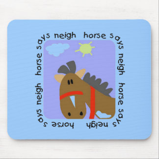 Mousepad O cavalo diz o camiseta e os presentes do Neigh
