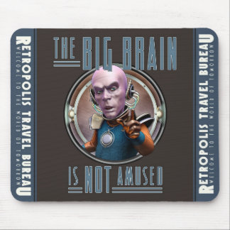 Mousepad O cérebro grande não é tapete do rato divertido