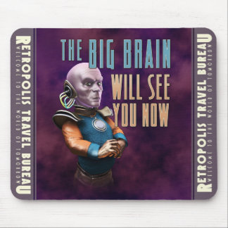 Mousepad O cérebro grande vê-lo-á agora tapete do rato