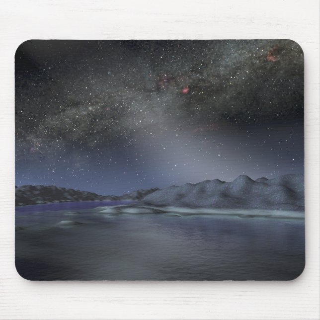 Mousepad O céu noturno de um hipotético planeta alienígena  (Frente)