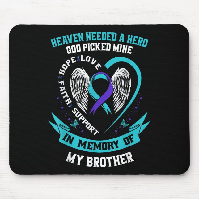 Mousepad O Céu Precisava De Um Herói Que Deus Pegou O Suicí (Frente)