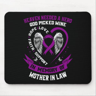 Mousepad O céu precisava de uma mãe de Deus herói em direit