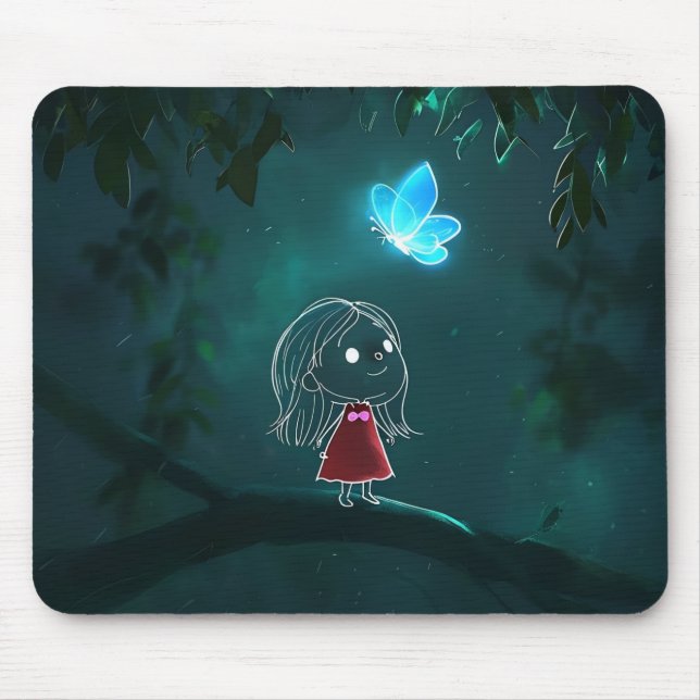 Mousepad O "Chapéu do Mouse da Garota Sonhadora" (Frente)