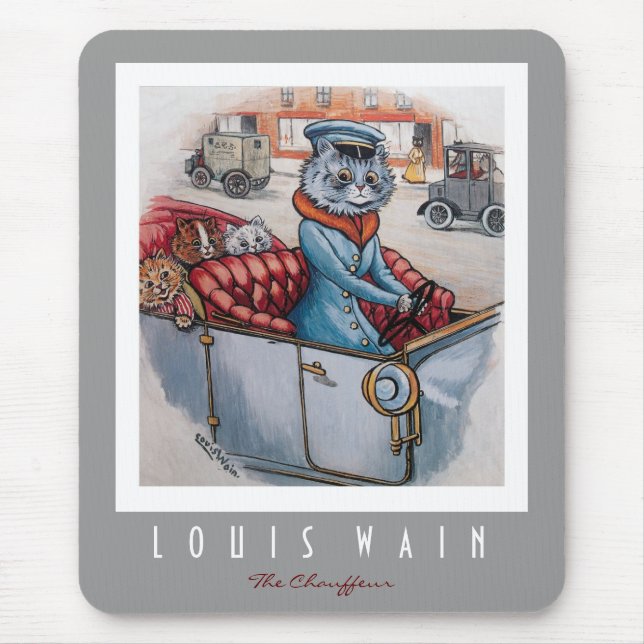 Mousepad O Chauffeur do gato (Frente)