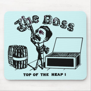 Mousepad O chefe Vintage Charutos Advertisement Art