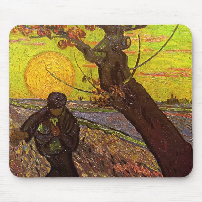 Mousepad O chuveiro de Vincent van Gogh (Frente)