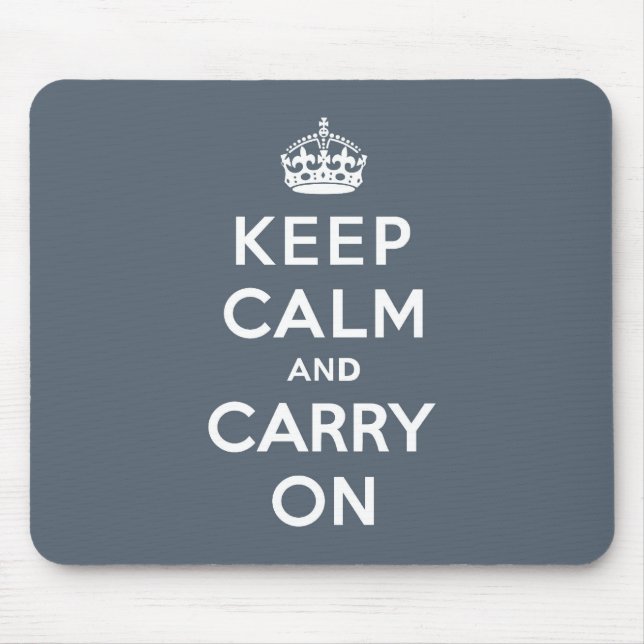Mousepad O cinza de ardósia mantem a calma e continua (Frente)