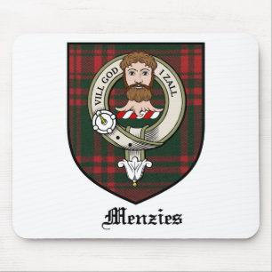 Mousepad O clã de Menzies Crest o Tartan do crachá