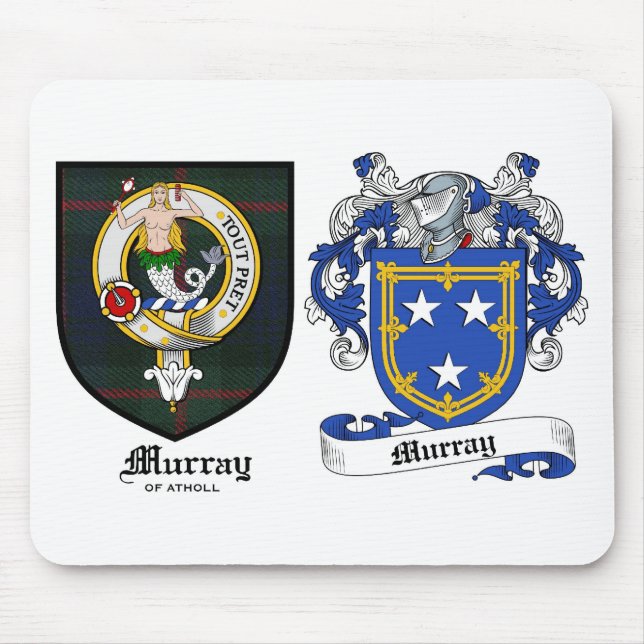 Mousepad O clã de Murray Crest & a brasão de Murray (Frente)