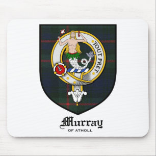Mousepad O clã de Murray Crest o Tartan do crachá