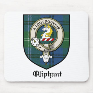 Mousepad O clã de Oliphant Crest o Tartan do crachá