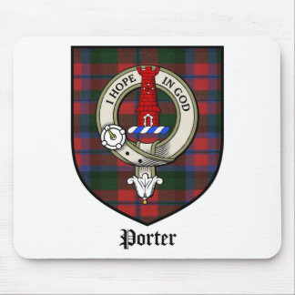 Mousepad O clã do porteiro Crest o Tartan do crachá