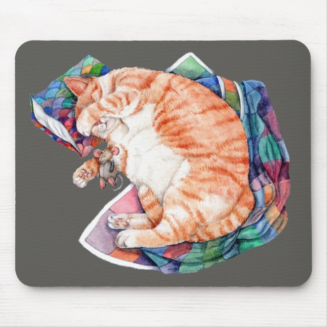Mousepad O cochilo de inverno da Zoe (Frente)