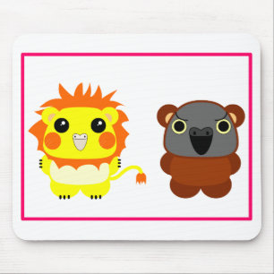Mousepad O cockatiel e Lulu do Belle do leão carregam o