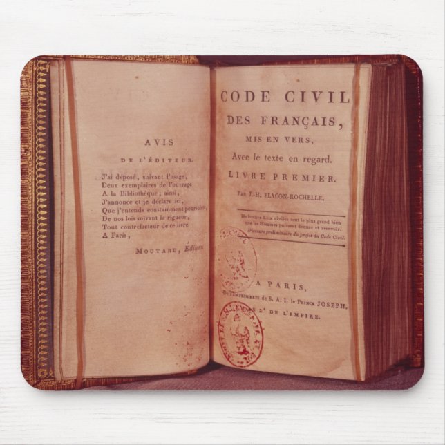 Mousepad O código de Napoleão (Frente)