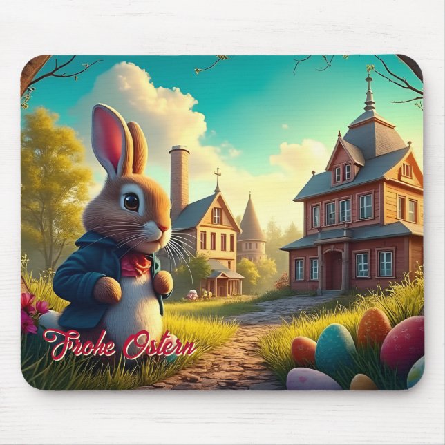 Mousepad O Coelho da Páscoa em uma Missão Secreta (Frente)