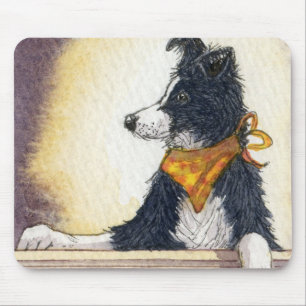 Mousepad O collie legal do vaqueiro mantem com cuidado um