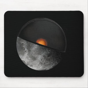 Mousepad O conceito do artista que mostra um núcleo intern