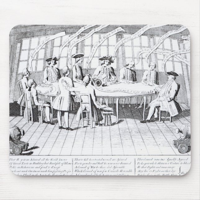 Mousepad O Conselho da guerra em 1756 (Frente)