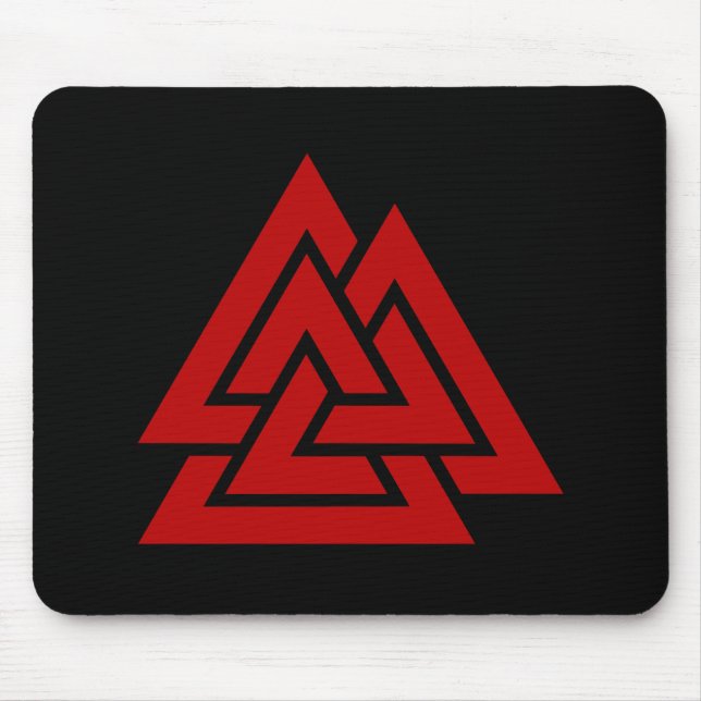 Mousepad O coração de Hrungnir (vermelho & preto) (Frente)