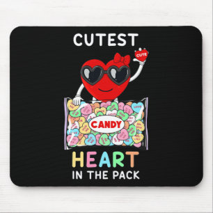 Mousepad O Coração Mais Corajoso Do Dia de os namorados De