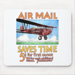 Mousepad O correio aéreo ganha o tempo