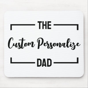 Mousepad O costume do pai de aniversário do Dia de os pais