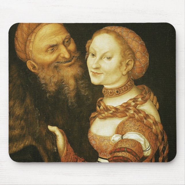 Mousepad O Courtesan e o ancião, c.1530 (Frente)