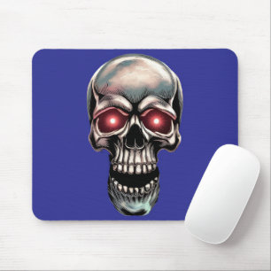 Mousepad O crânio brilhante liberando a energia escura