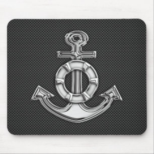 Mousepad O cromo gosta da âncora do Lifesaver na fibra do