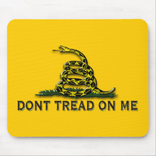 Mousepad O CUIDADO "não pisa em mim" a BANDEIRA