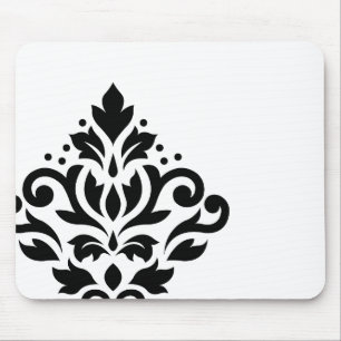 Mousepad O damasco do rolo deslocou I BW