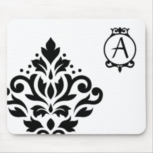 Mousepad O damasco do rolo deslocou I (ornamentado inicial)