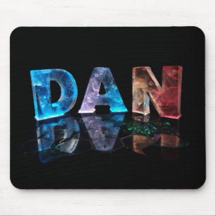 Mousepad O Dan conhecido em 3D ilumina-se (a fotografia)